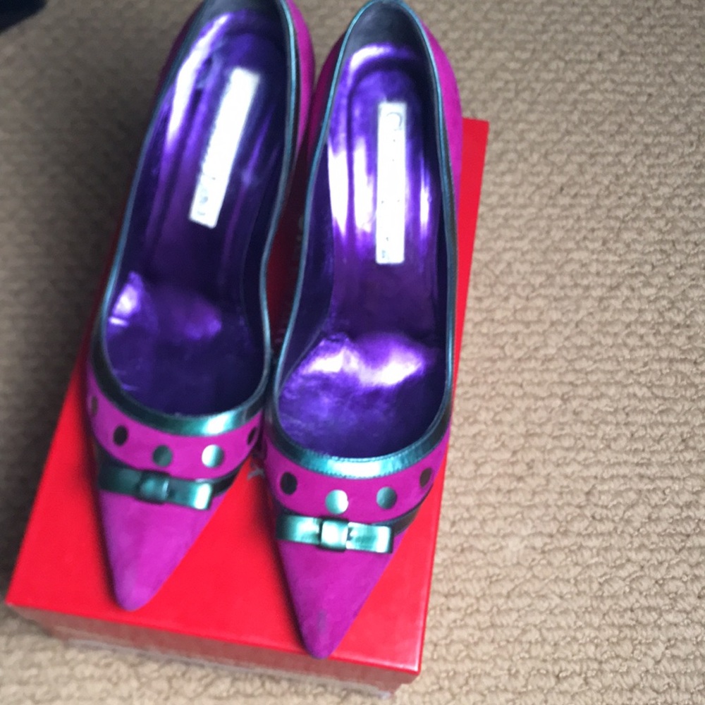 Christian Lacroix fancy dress heels size 37 1/2
